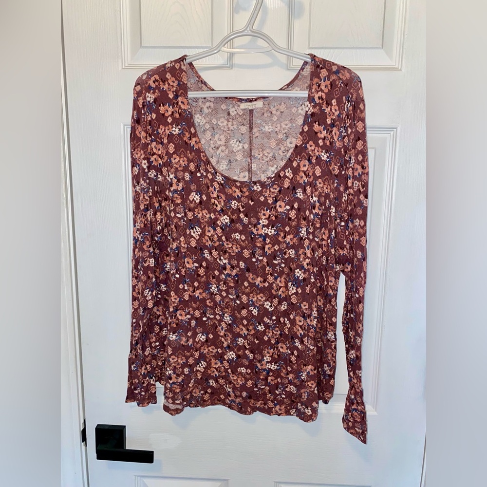 Maurice’s Long Sleeve Floral Shirt Women’s XXL